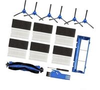 QASULER Kit d'accessoires for aspirateur robot Amarey A980, A900 et A800, pièces de rechange, brosses latérales principales, filtres couvercle brosse principale Couvercle de brosse principale