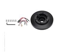 QASULER Kit d'adaptateur de moyeu de Patron Court de Volant Kit d'adaptateur de moyeu à dégagement Rapide en Aluminium Noir, for BMW, E36 318 325 328 840 850 E39 M3 Z3 Adaptateur de déverrouillage du