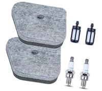 QASULER Kit de Bougie d'allumage et Filtre à air for débroussailleuse STIHL, KM HL HT FC SP 87 FS90 FS100 FS110 FS130, remplace 4180 120 1800 Bougie d'allumage pour Tondeuse à Gazon