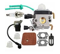 QASULER Kit de bougies d'allumage d'accessoires bobine carburateur, for STIHL, FS55 FS38 FS55R KM55 FS45 FS46 Pièce de moteur