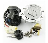 QASULER Kit de clé de verrouillage de siège de bouchon de réservoir de carburant de commutateur d'allumage de moto for MT01 MT-01 2005-2009 YZF R1 R1 YZF R6 R6 Interrupteur d'allumage pour moto