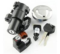 QASULER Kit de clé de verrouillage de siège de bouchon de réservoir de carburant de commutateur d'allumage de moto for accessoires de motos CB400SS Interrupteur d'allumage pour moto