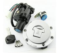 QASULER Kit de clé de verrouillage de siège de bouchon de réservoir de carburant de commutateur d'allumage de Moto for CB900 CB919 35010-MCZ-770 35010-MCZ-L10 Moto Interrupteur d'allumage pour moto
