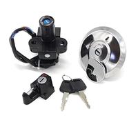QASULER Kit de clé de verrouillage de siège de bouchon de réservoir de carburant de commutateur d'allumage de moto for CLR125 City Fly 1998 XR125L 35010-KFT-620 Interrupteur d'allumage pour moto