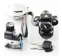 QASULER Kit de clés de verrouillage de siège, interrupteur d'allumage de moto, bouchon de réservoir de carburant, accessoires for motos CL400 1999 Interrupteur d'allumage pour moto