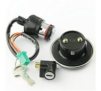QASULER Kit de commutateur d'allumage de moto, assemblage de bouchon de carburant, couvercle de réservoir, 2 clés for GN125 1982 1983 1984 1985 1986 1987 1988-2001 Interrupteur d'allumage pour moto