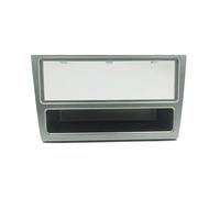 QASULER Kit de Garniture d'autoradio Ame Fascia for 2005 - 2009, for Opel, Agila, for Astra, Meriva Ignum Tigra, Panneau de Tableau de Bord, Lecteur DVD, 1 Din Cadre de Panneau d'autoradio(Silver)