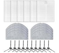 QASULER Kit de pièces de rechange for aspirateur robot Vyzzle D10 (filtres, serpillères et brosses) Kit de remplacement pour aspirateur