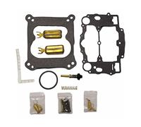 QASULER Kit de réparation carburateur remplacement, for Weber, Carter AFB Marine 9600 9700 9661 9666 9770 série avec 2 flotteurs Joint de carburateur