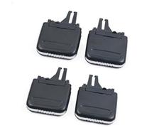 QASULER Kit de réparation Clip sortie curseur Grille ventilation centrale avant et arrière voiture, for Porsche, for CAYENNE, 2010-2016 7P5819000 Clip pour grille d'aération de voiture(BLACK 4PCS)