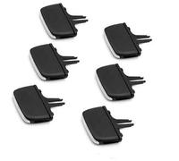 QASULER Kit de réparation Clip ventilation climatiseur voiture, for VOLVO, XC90 V90 S90, Grille avant et arrière, onglet sortie coulissant Clip de ventilation(BLACK Onecolor)