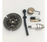 QASULER Kit d'embrayage de Bougie d'allumage, Pompe à Huile, Tuyau, Filtre, engrenage à vis sans Fin, for STIHL, 017 018 MS170 MS180 MS 170 180, pièces de tronçonneuse 1123 160 2050 Kit d'engrenage à