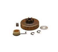 QASULER Kit d'engrenages à vis sans fin E-Clip for tambour d'embrayage 7T de 325 po, for STIHL, 021 023 025 MS210 MS230 MS250 Pièces de rechange for tronçonneuse de jardin Kit de pignon de tambour d'e
