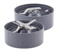 QASULER Lame d'extraction et lame de fraisage plate, pièces rechange for mélangeurs 600W 900W NB-101B NB-101S NB-201 Couvercle de lame de mixeur