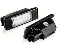 QASULER Lot de 2 Feux de Plaque d'immatriculation Blancs for Peugeot 207 (2004-2012), 307 (2001-2008), 308 (2007-2013), 3008 5D Crossover (08-12) Éclairage de Plaque d'immatriculation