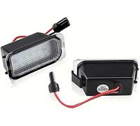 QASULER Lot de 2 lampes d'éclairage de plaque d'immatriculation for Ford Ranger, Grand CMax, SMAX, BMax, Focus, 2 et 3, Fiesta, 6 et 7, Kuga, 1 et 2, Mondeo, 4 et 5 Éclairage de plaque d'immatriculati