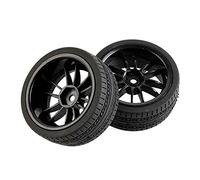 QASULER Lot de 4 éponges for pneus Vitesse, for HSP, for HPI, 1/10 1:10 on-Road Car RC 6031-6093 Ensemble de Roues de Course RC(6031H-6093)