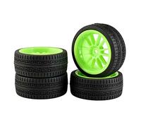 QASULER Lot de 4 éponges for pneus Vitesse, for HSP, for HPI, 1/10 1:10 on-Road Car RC 6031-6093 Ensemble de Roues de Course RC(6031G-6093)