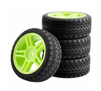 QASULER Lot de 4 pneus en Caoutchouc ABS for HSP, for HPI, Voiture Tout-Terrain 1:10 RC 905-8006 Ensemble de Roues de Course RC(905G-8006)