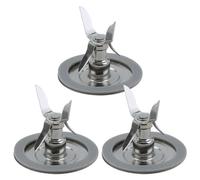 QASULER Paquet de 3 lames mélangeur broyeur à glace 4961-011 avec pièce rechange joint Compatible for Oster, for Osterizer Couvercle de lame de mixeur
