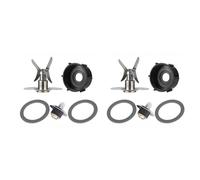 QASULER Pièce de rechange for mélangeur Oster, 2 lames, bases pot, 4 joints d'étanchéité et entraînements carrés Couvercle de lame de mixeur