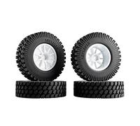 QASULER Pneus de Roue ABS, for HSP, 1:10 Climbing Car RC 910-T133 1,9 Pouces en Caoutchouc 98 mm Ensemble de Roues de Course RC(910W-T133)