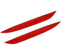 QASULER Réflecteur de pare-chocs arrière, 1 paire, for Kia Forte EX LX 2014-2016, rouge 92405A7000 92406A7000 Réflecteur de pare-chocs arrière