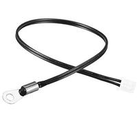 QASULER Sonde de thermistance NTC 10K de Sourcingmap Capteur de température sensible de 39,4 pouces for climatiseur Sonde thermique d'imprimante(BLACK 40mm)
