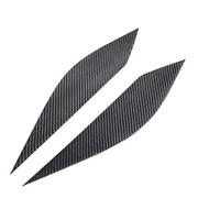 QASULER Sourcils de phare, for Corvette C7 2014 2015 2016 2017 2018 2019 Fibres carbone Autocollant Garniture Phare Décoratif Garniture de sourcil de phare de voiture