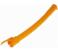 QASULER Tube de guidage jauge d'huile en caoutchouc flexible orange longueur 25,5 cm tube manomètre tuyau élastique Tube de jauge d'huile