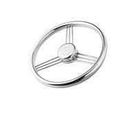 QASULER Volant de Direction 13-1/2 po 342 mm en Acier Inoxydable 316 de qualité Marine à 3 Rayons 15 degrés, Accessoires for Bateau et Yacht Gouvernail de Bateau