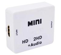 QASVOU Extracteur répartiteur HDMI vers HDMI 3,5 mm 1080p, extracteur numérique vers analogique, Sortie 3,5 mm for PC, Ordinateur Portable, HDTV