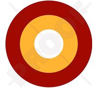 Qatar Emiri Armée de l'Air QEAF Roundel Aéronef Qatari, 100mm Vinyl Sticker, Autocollant