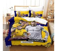 Qatar Housse De Couette De La Coupe Du Monde Australia Housse De Couette Souvenir De C¿¿L¿¿Bration ¿¿Quipes De Pays Pour La Coupe Du Monde King£¿Xc