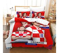 Qatar Housse De Couette De La Coupe Du Monde Croatia Housse De Couette Souvenir De C¿¿L¿¿Bration ¿¿Quipes De Pays Pour La Coupe Du Monde Double£¿Xc