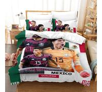 Qatar Housse De Couette De La Coupe Du Monde Mexico Housse De Couette Souvenir De C¿¿L¿¿Bration ¿¿Quipes De Pays Pour La Coupe Du Monde Double£¿Xcm