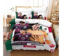 Qatar Housse De Couette De La Coupe Du Monde Mexico Housse De Couette Souvenir De C¿¿L¿¿Bration ¿¿Quipes De Pays Pour La Coupe Du Monde Single£¿Xcm