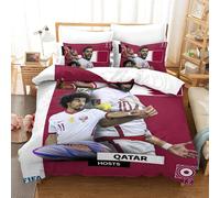 Qatar Housse De Couette De La Coupe Du Monde Qatar Housse De Couette Souvenir De C¿¿L¿¿Bration ¿¿Quipes De Pays Pour La Coupe Du Monde Double£¿Xcm£©