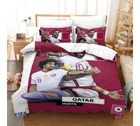 Qatar Housse De Couette De La Coupe Du Monde Qatar Housse De Couette Souvenir De C¿¿L¿¿Bration ¿¿Quipes De Pays Pour La Coupe Du Monde King£¿Xcm£©