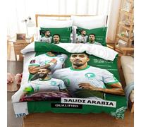 Qatar Housse De Couette De La Coupe Du Monde Saudi Arabia Housse De Couette Souvenir De C¿¿L¿¿Bration ¿¿Quipes De Pays Pour La Coupe Du Monde Sing