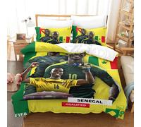 Qatar Housse De Couette De La Coupe Du Monde Senegal Housse De Couette Souvenir De C¿¿L¿¿Bration ¿¿Quipes De Pays Pour La Coupe Du Monde King£¿Xcm£©