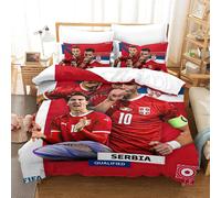 Qatar Housse De Couette De La Coupe Du Monde Serbia Housse De Couette Souvenir De C¿¿L¿¿Bration ¿¿Quipes De Pays Pour La Coupe Du Monde Double£¿Xcm