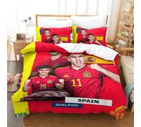 Qatar Housse De Couette De La Coupe Du Monde Spain Housse De Couette Souvenir De C¿¿L¿¿Bration ¿¿Quipes De Pays Pour La Coupe Du Monde King£¿Xcm£©