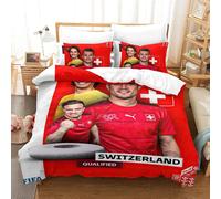 Qatar Housse De Couette De La Coupe Du Monde Switzerland Housse De Couette Souvenir De C¿¿L¿¿Bration ¿¿Quipes De Pays Pour La Coupe Du Monde Doubl