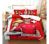 Qatar Housse De Couette De La Coupe Du Monde Switzerland Housse De Couette Souvenir De C¿¿L¿¿Bration ¿¿Quipes De Pays Pour La Coupe Du Monde Singl