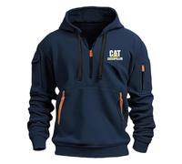 QATOBI Sweat a Capuche Homme Ca.ter-Pillar, Slim Fit Capuche, Sweat à Capuche avec Fermeture, Sport Homme(Multicolor 4,XL)