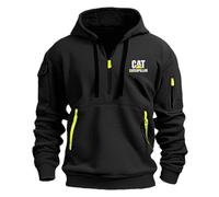 QATOBI Sweat a Capuche Homme Ca.ter-Pillar, Slim Fit Capuche, Sweat à Capuche avec Fermeture, Sport Homme(Multicolor,XXL)