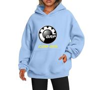 QATOBI Sweat Femme C.a.n-a.m, Elegant Sweatshirt à Capuche, Sweat à Capuche pour Sport Fitness Outdoor, Classique Sweat(Blue,XL)