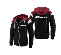 QATOBI Veste Homme Capuche FA.ntic Mo.tor, Slim Fit Capuche Zippé, Sweatshirt à Capuche pour Hiver et Automne, Jogging(Multicolor 4,M)