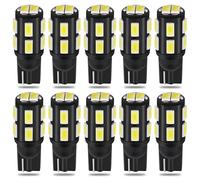 QAUBEN 194 Lumière LED T10 168 2825 W5W Ampoule LED 12SMD 5630 Chips LED Ampoule de Remplacement pour Voiture Intérieur Dome Carte Porte Courtoisie Plaque D'immatriculation Lumières Blanc 12V (10pcs)